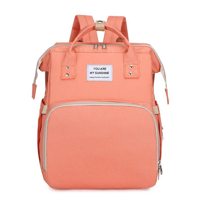 Transfronterizos nueva moda mamá bolsa cuna bolsa multifuncional para madres y bebés para salir bolsas de hombro personalizadas de gran capacidad ligeras