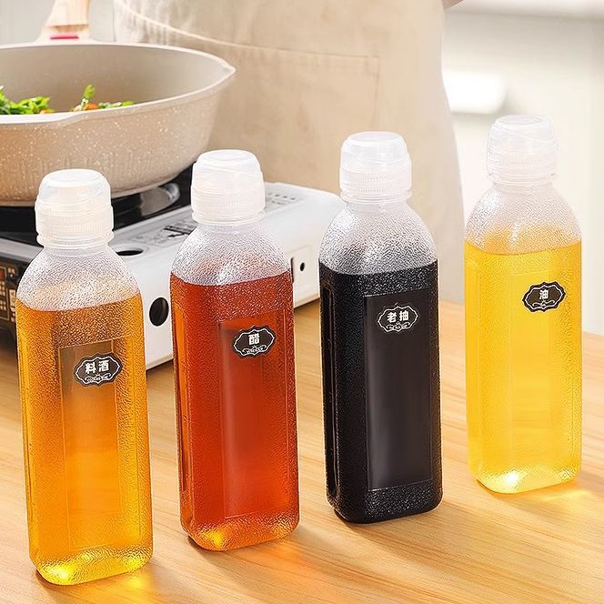味全尖叫油瓶油壶调料酱油醋香油瓶PP5家用厨房油罐防漏塑料喷油