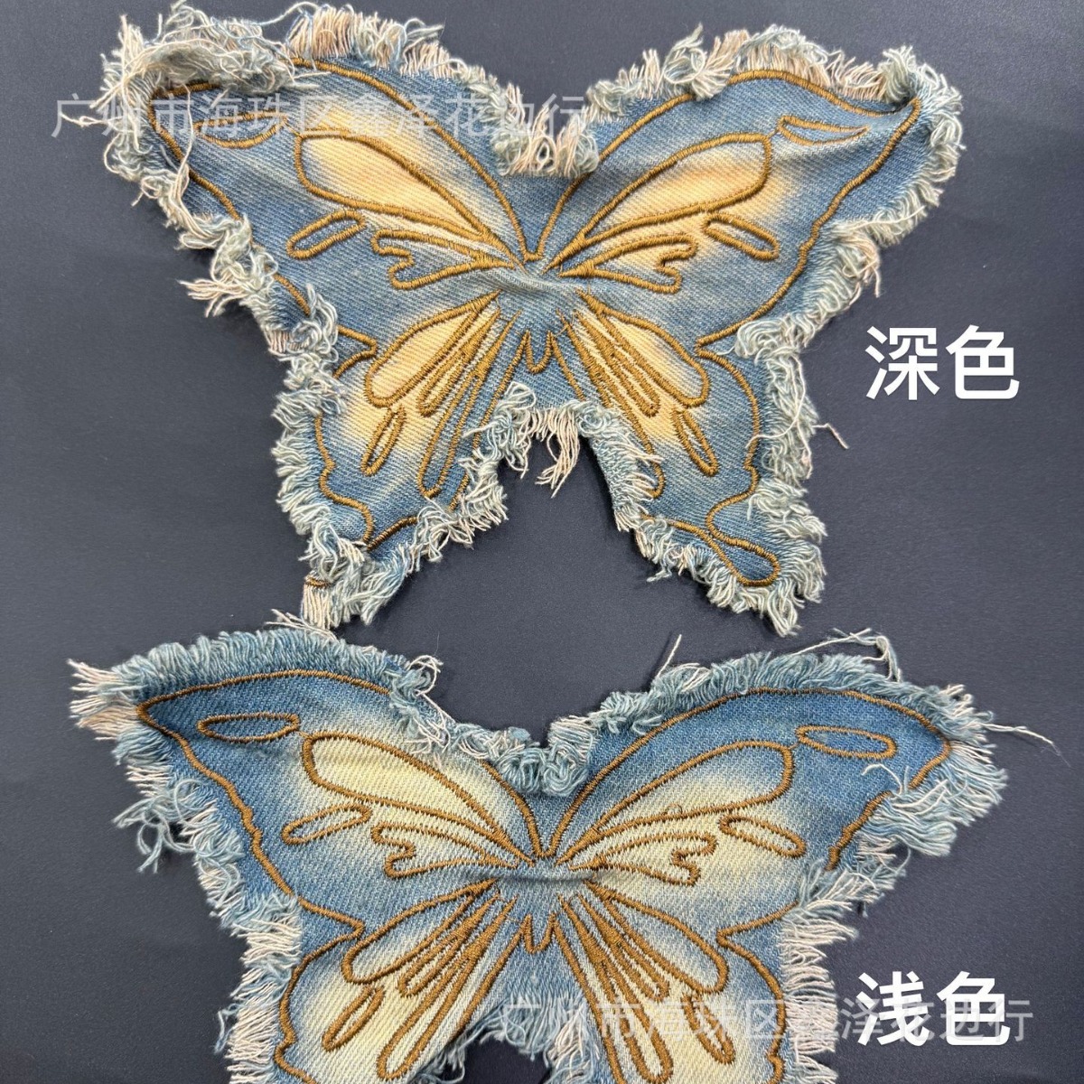 新中式刺绣 量大可谈价 汉服云肩国风布贴 民族风欧根纱刺绣辅料