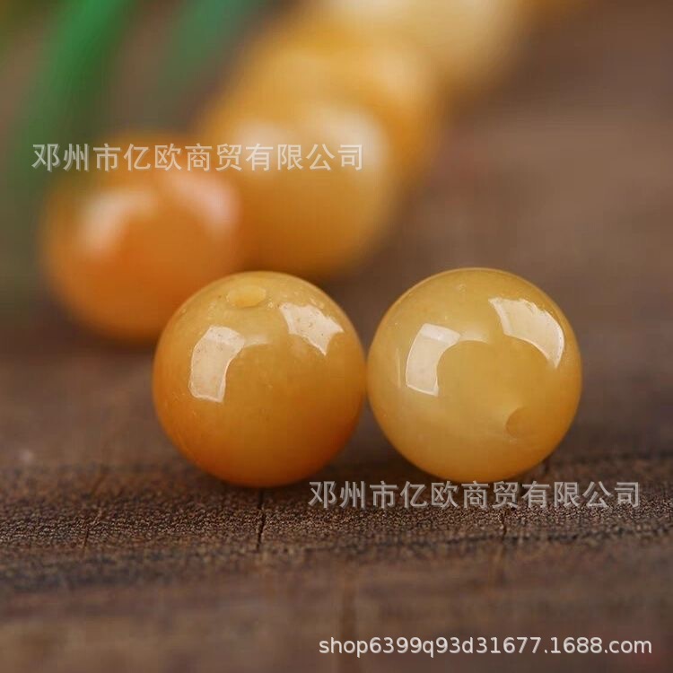 Old Topaz Huanglong Jade Round Beads Jade Loose Beads Handmade DIY Rope Wided Bracelet Necklace Accessories Gift Scattered Batch Old Topaz Huanglong Jade Round Beads Jade Loose Beads Handmade DIY Rope Wided Bracelet Necklace Accessories Gift Scattered Batch