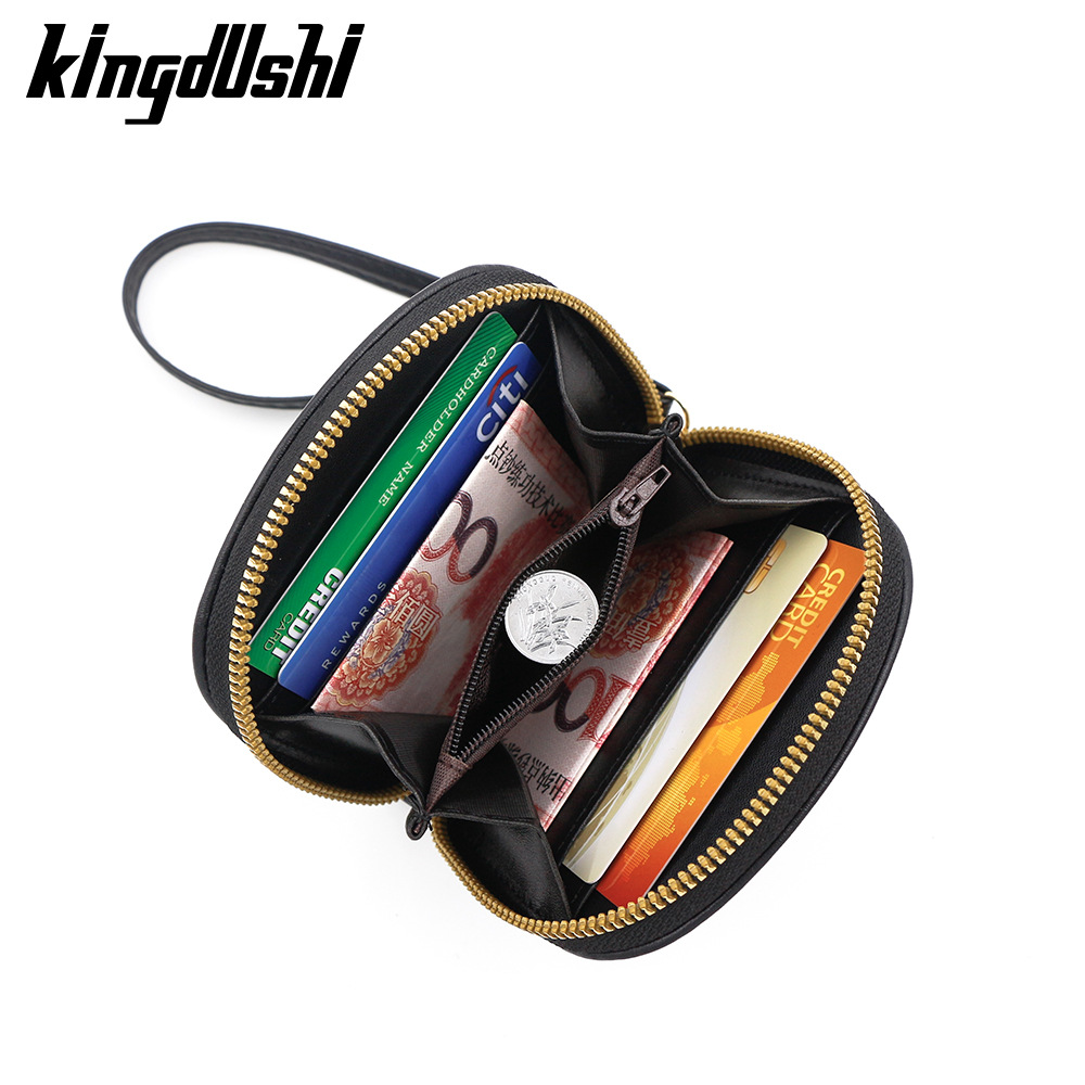 Nueva historieta del oso lindo de las mujeres corto gran capacidad titular la tarjeta monedero cremallera bolsa suministro directo fábrica