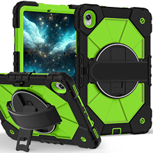 亚马逊适用三星Tab S11撞色硅胶三合一支架平板保护套带挂绳现货