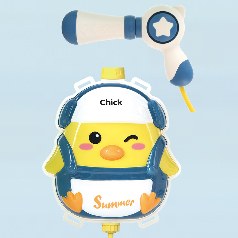 Mochila para niños pistola de agua juguete extraíble niños y niñas jugando agua lucha pistola de agua supermercado puesto de juguete