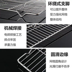 廠家批發不鏽鋼瀝油盤多功能方盤家用瀝水盤商用燒烤盤漏網托盤