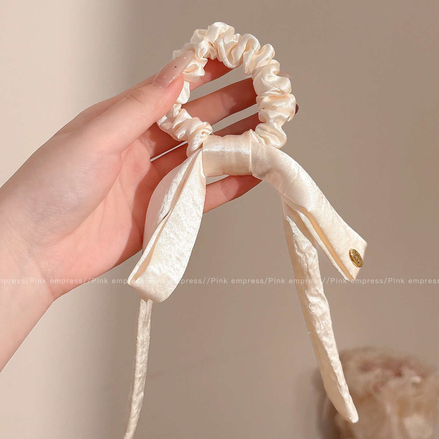 Anillo para el cabello de intestino grueso de gran tamaño coreano, bufanda cuadrada de alta calidad femenina, cuerda para el cabello, banda elástica y duradera, flor de viento perezosa