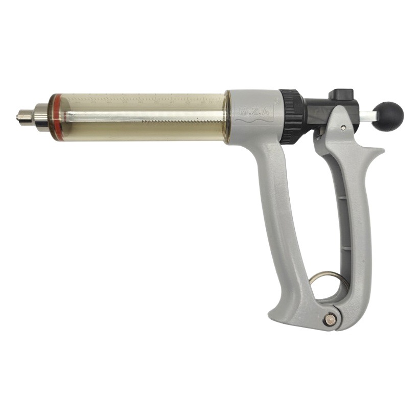 El cerdo semiautomático de la jeringuilla veterinaria, el ganado vacuno y las ovejas importaron el equipo continuo ajustable de la cría del arma de la inyección de la vacuna