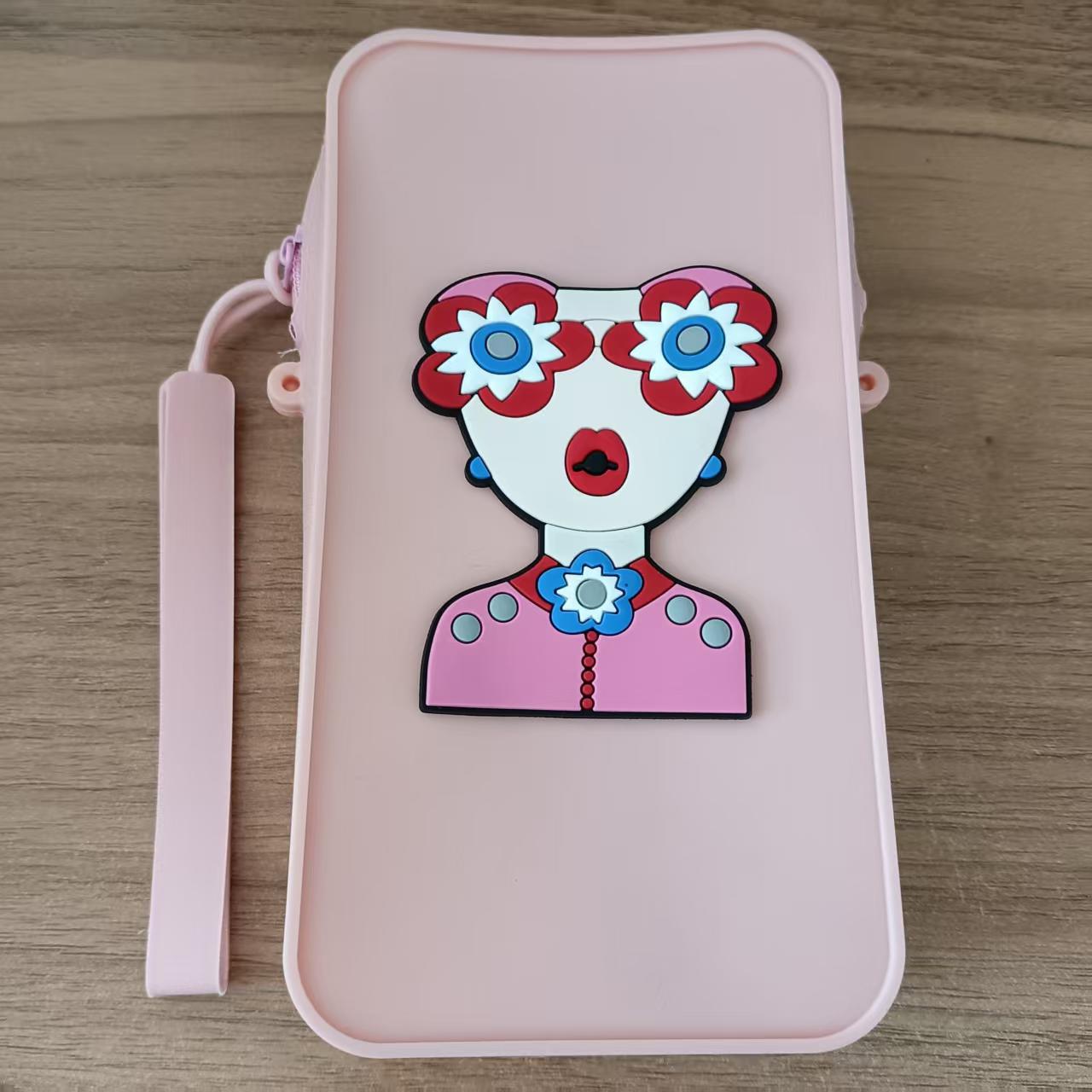 Silikon-Handytasche, Cartoon-Umhängetasche, tragbare Geldbörse, niedliche Mini-Schultertasche für Schülerinnen, Stress-Relief-Bubble-Tasche