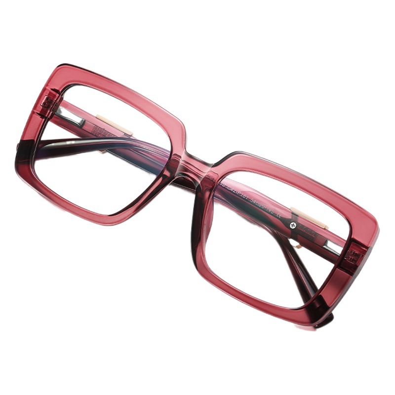 BC910, Monturas de Gafas Modernas para Mujer, Marca Europea y Americana de Moda, Lentes Transparentes, Sensación de Alta Gama, Varillas de Acetato, Aptas para Lentes Graduadas.
