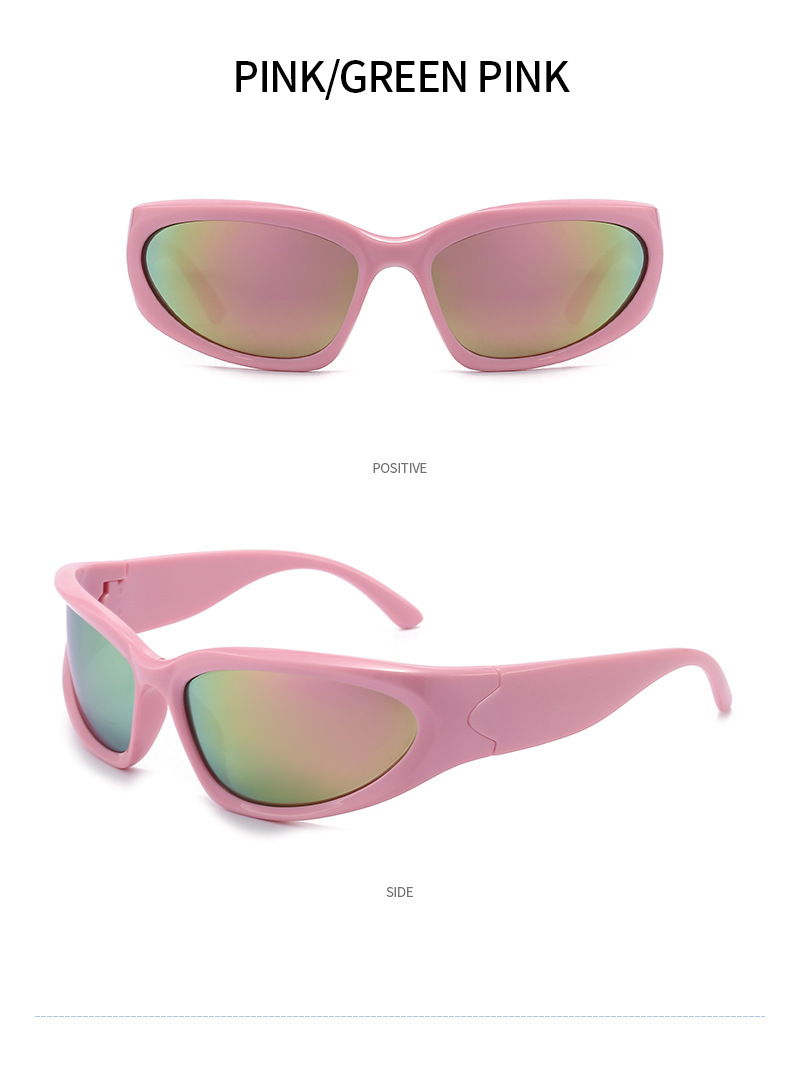 Fashion Color Block Ac Cat Eye Patchwork Full Frame Women's Sunglasses display picture 16