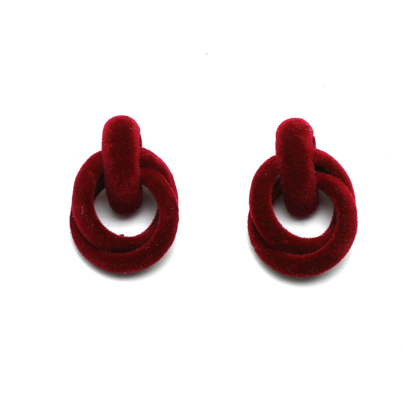 Boucles D'oreilles Pendantes Géométriques Rétro Imbriquées En Gros Nihaojewelry display picture 16