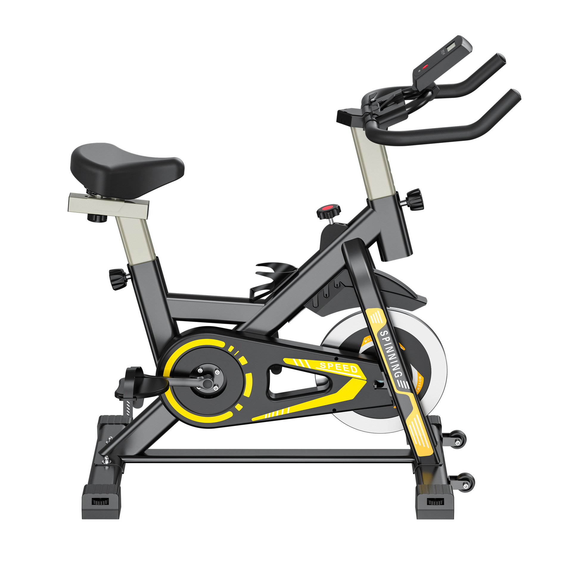 Dynamic Spinning Bike, Home Fitness Equipment, Silent Exercise Bike, Indoor Sports Bike, Aerobic Bluetooth Cycling, Fat-Burning