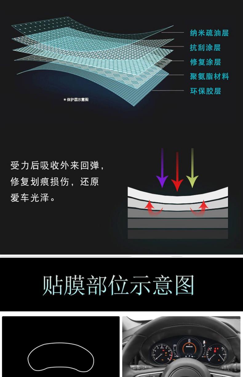 Suitable for 23-24 Mazda Cx-50 Interior Film Navigation Screen Film Central Control Film Car Modification Decoration