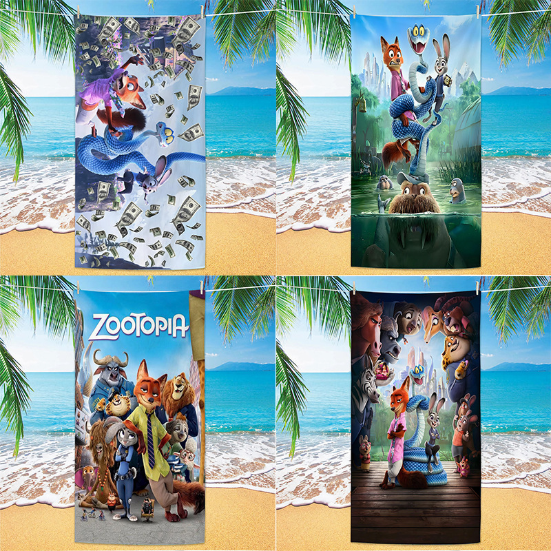 Jit Cross-Border Ultra-Fine Fiber Crazy Animal Beach Towel Digitally Printed Beach Bath Towel Double-Sided Velvet Swimming Towel Jit Cross-Border Ultra-Fine Fiber Crazy Animal Beach Towel Digitally Printed Beach Bath Towel Double-Sided Velvet Swimming Towel