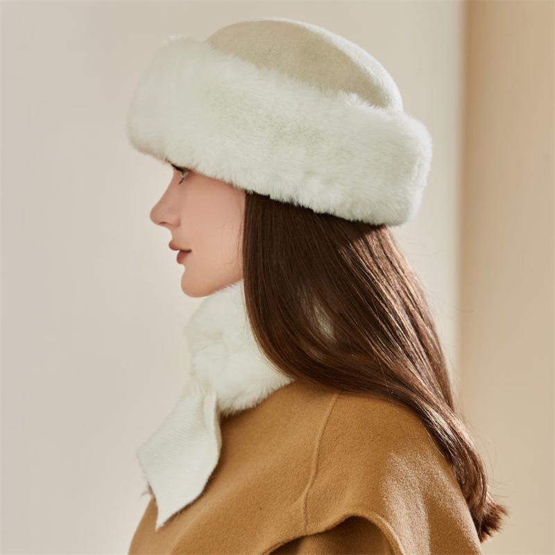 Gorro ushanka y cuello térmico para hombre peluche invierno_voghion.com