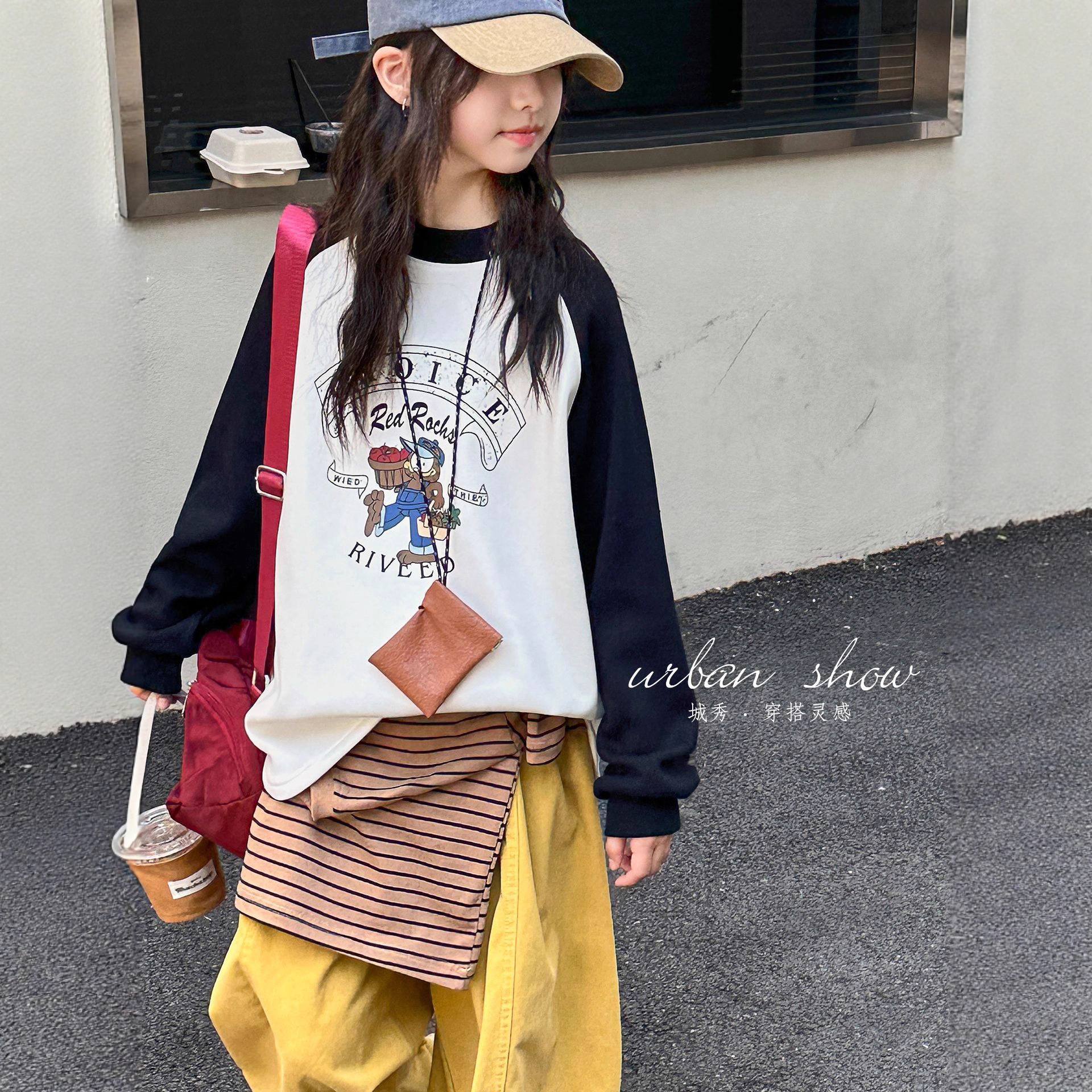 女童加厚加绒衫T恤中大童2025秋冬新款洋气半高领中领儿童打底衫