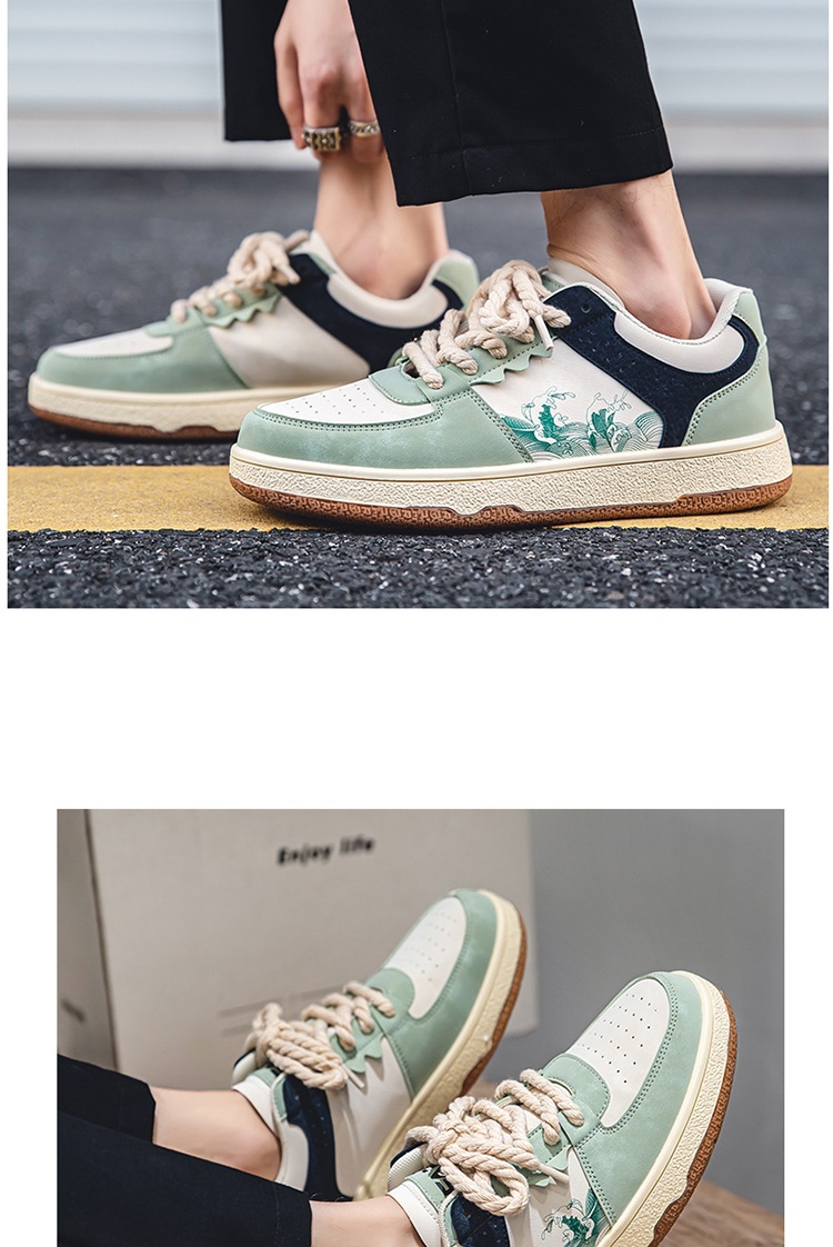Spring Autumn Trendy Men's Casual New Four Seasons Versatile Breathable Korean Fashion Board Shoes Flat and Lightweight_voghion.com
