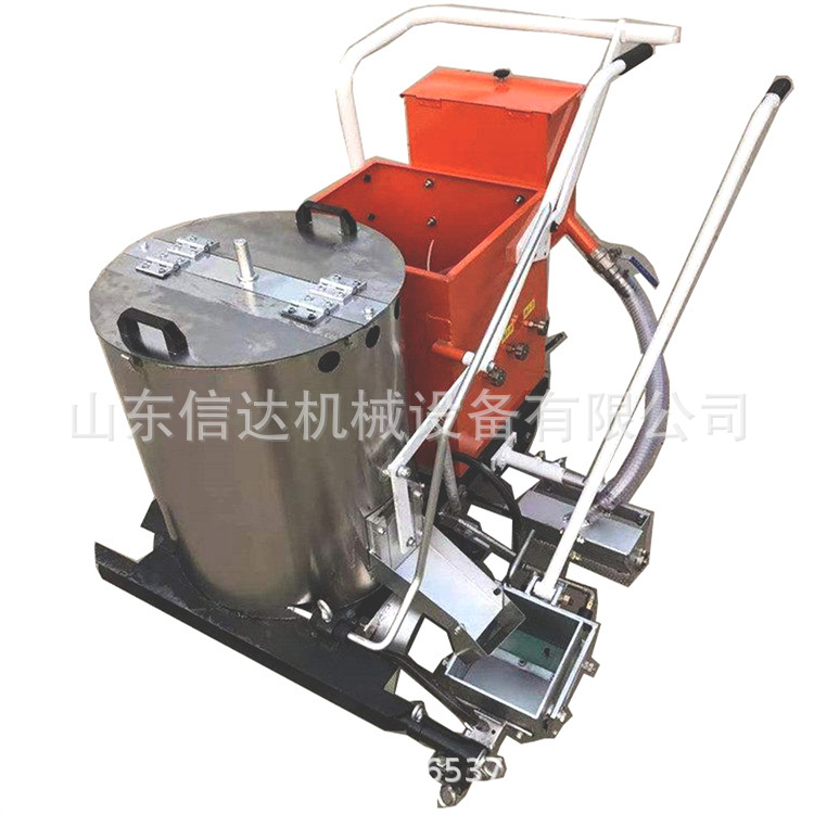 路面简易手推式冷喷划线机高速公路热熔釜道路手推式冷喷划线机