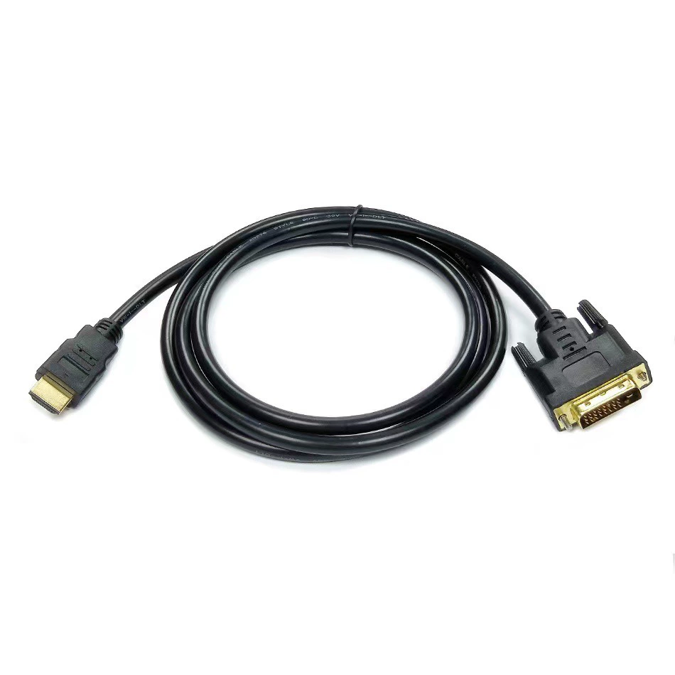 Черный HDMI к DVI24+1 высоко-четкая линия 3 метра черная кожаная золотое покрытие 1080p DVI к HDMI взаимное вращение