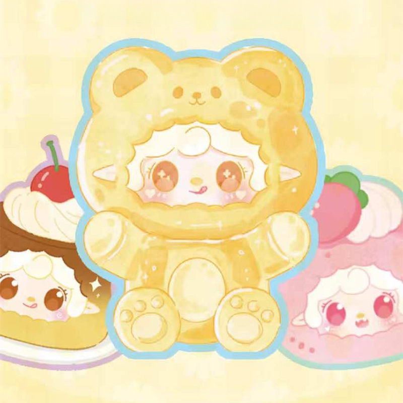 かわいいペットミルクキャンディぬいぐるみキーホルダーブラインドボックス、クリエイティブな装飾品、女の子のためのホリデーギフト、美しいギフト、卸売対応