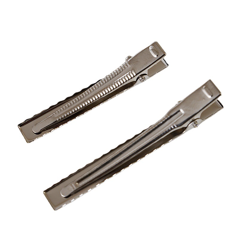 DIY accesorios de la joyería tocado metal joyería materiales comúnmente utilizados duckbill clip cuadrado presión clip primavera clip mezclado lote