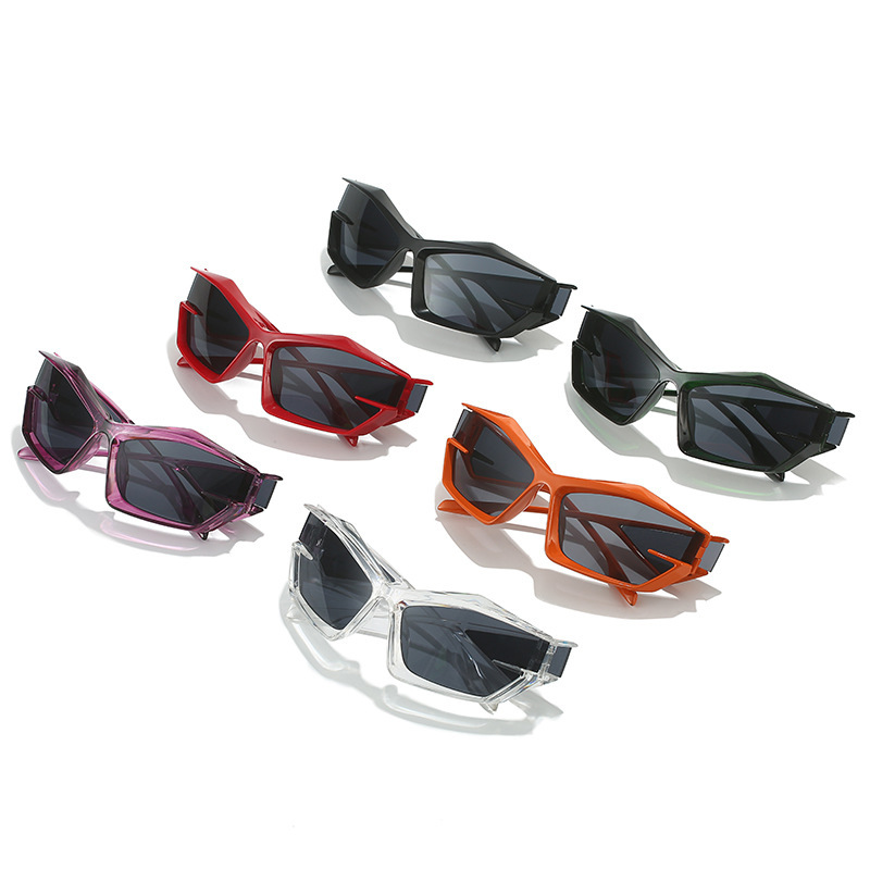 Hip-hop Irregular Geometric Pc Special-shaped Mirror Full Frame Men's Sunglasses display picture 4
