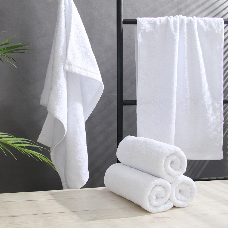 Wholesale disposable white towel 21 single yarn 14 cotton bath bath restaurant teppanyaki foot therapy hotel hotel Wholesale disposable white towel 21 single yarn 14 cotton bath bath restaurant teppanyaki foot therapy hotel hotel