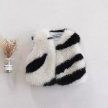 2025秋冬新款男女儿童仿狐狸毛皮草马甲百搭洋气宝宝毛毛马夹外套