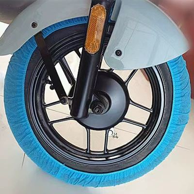 Electric vehicle wheel protective cover, non-woven fabric elastic tire dust cover, anti-dirt and sand isolation, multiple colors available, wholesale (Spare wheel cover) - universal-style-one