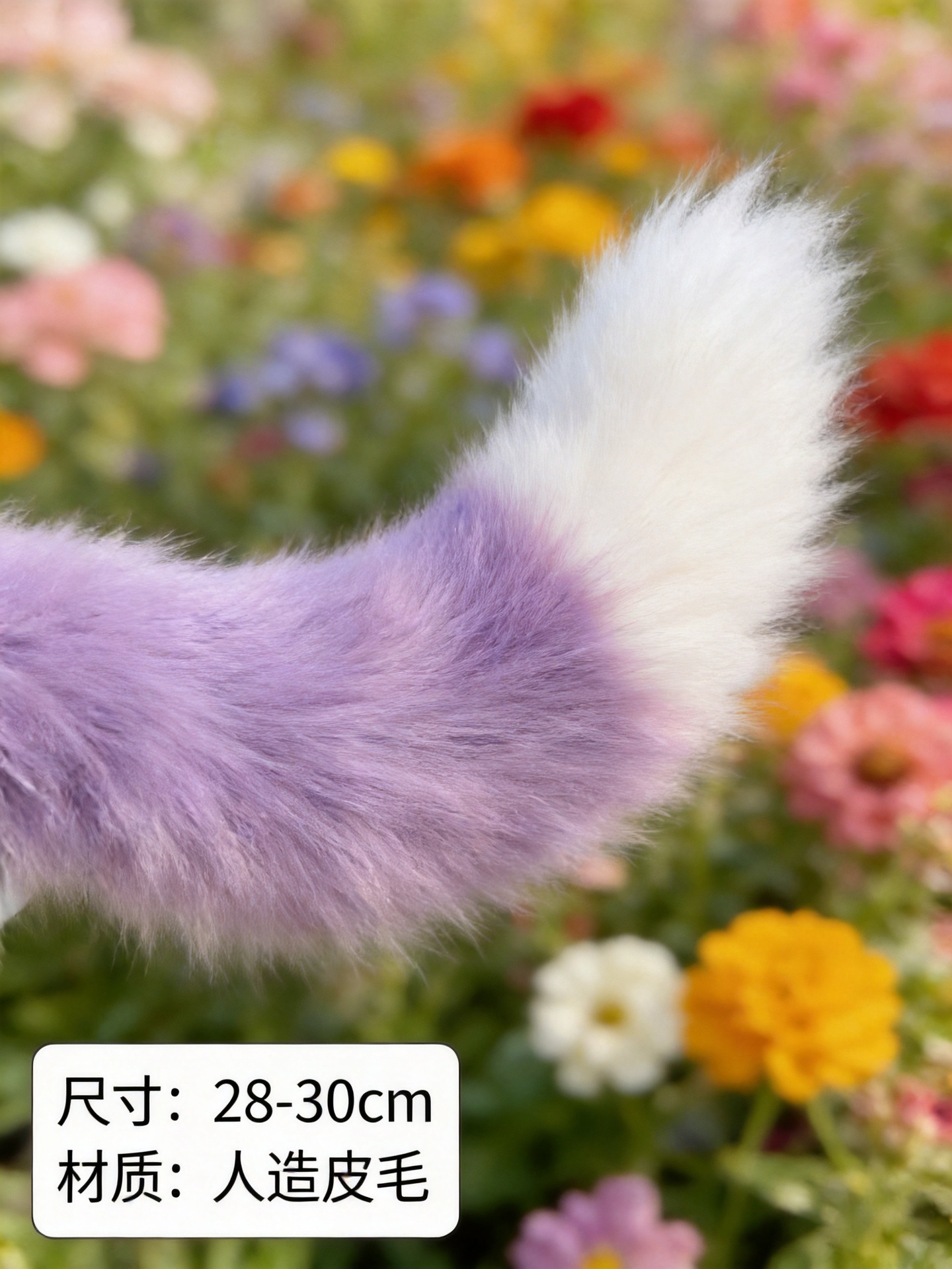 Moving Remote-Controlled Voice-Activated Electric Swinging Furry Tail Anime Car Rear Decoration Cosplay Animal Tail