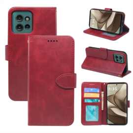 适用于摩托罗拉moto g53手机皮套小牛皮相框g37j支架手机壳保护套