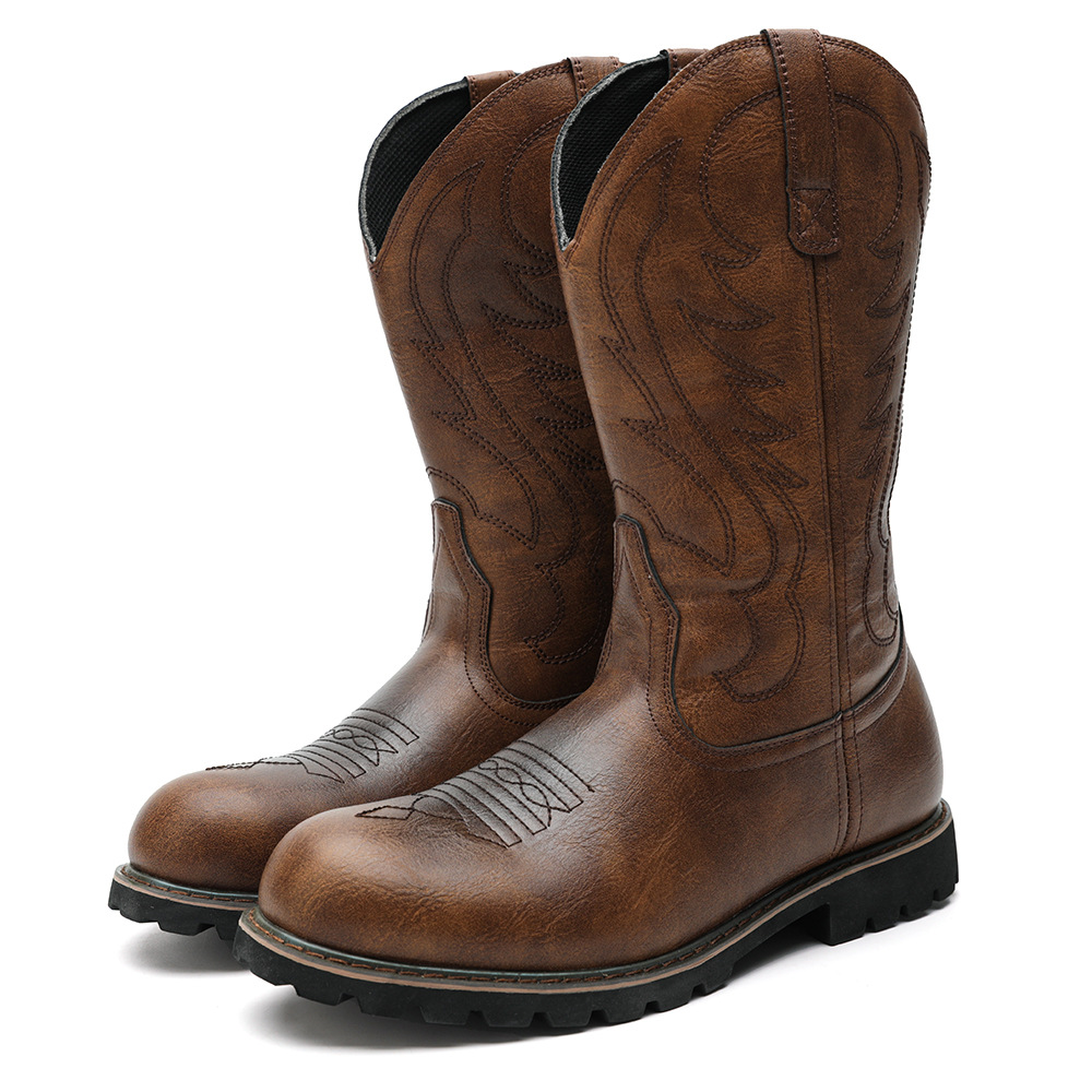 Big Tree elements Western cowboy boots for men_voghion.com