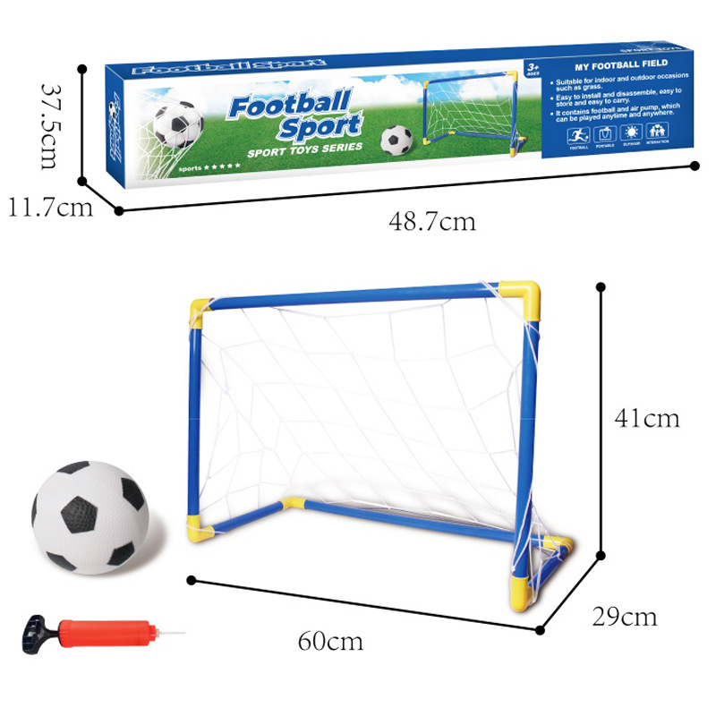 Juegos de juguetes transfronterizos de puertas de fútbol para niños portátiles desmontables para juguetes deportivos para padres e hijos al aire libre