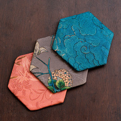 Six-sided Xiangyunsha Tea Mat for Dry Brewing, Tea Pad, Pot Stand, Small Artistic Tea Set, Handmade Fabric Cup Coaster, and Tea Ceremony Accessories