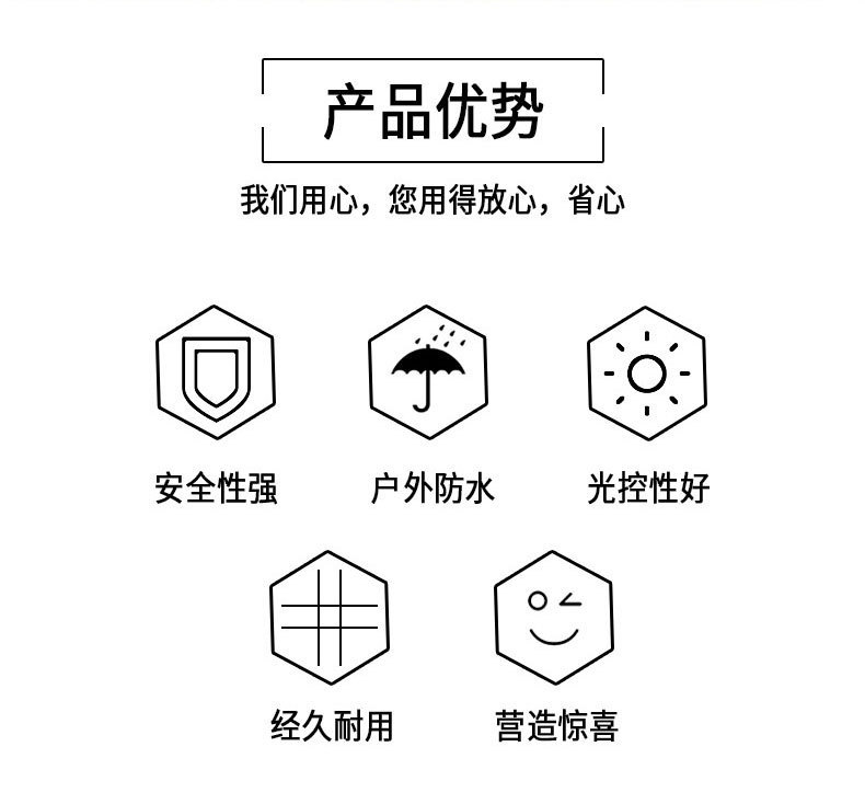 户外太阳能LED露营帐篷氛围灯串营地室内装饰水晶气泡球彩灯详情5