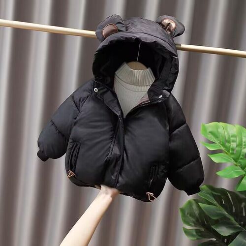  Autumn/Winter New Boys' Padded Jacket Korean Style Thick Autumn/Winter Outfit Baby Girls' Cotton Coat Cotton Suit Trendy