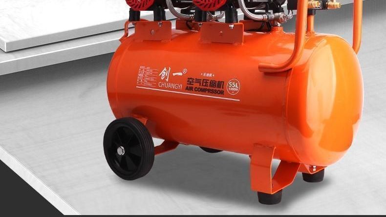 Air Compressor Pump 220V Woodworking Spray Paint Air Pump Oil-Free Silent Small Auto Repair Air Compressor