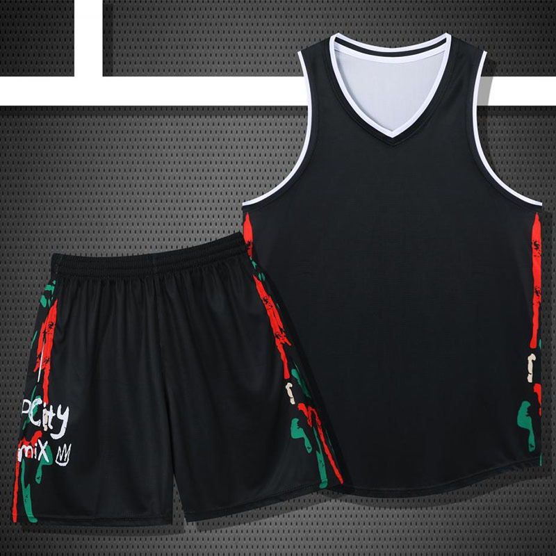 Basketball Suit suit Men's Printed Group Training Suit College Students Competition Printing Team Suit Teenagers Women's Sports Jersey