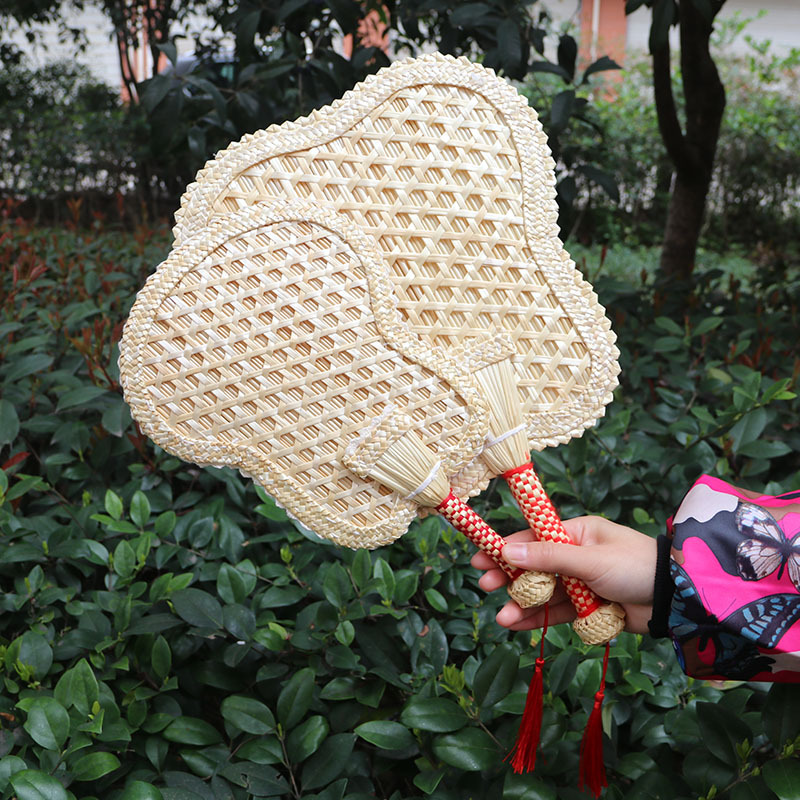 夏季复古麦秆编织扇子随身手摇大蒲扇芭蕉麦秸细腻草编现货批发-阿里巴巴