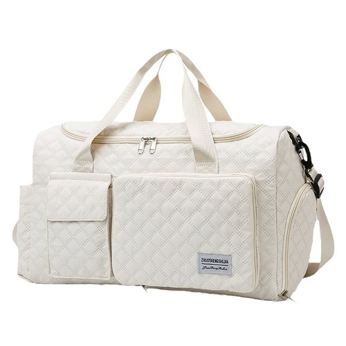 Foldable travel bag with large capacity, unisex sports and fitness bag, short trip business travel luggage organizer, shoulder bag