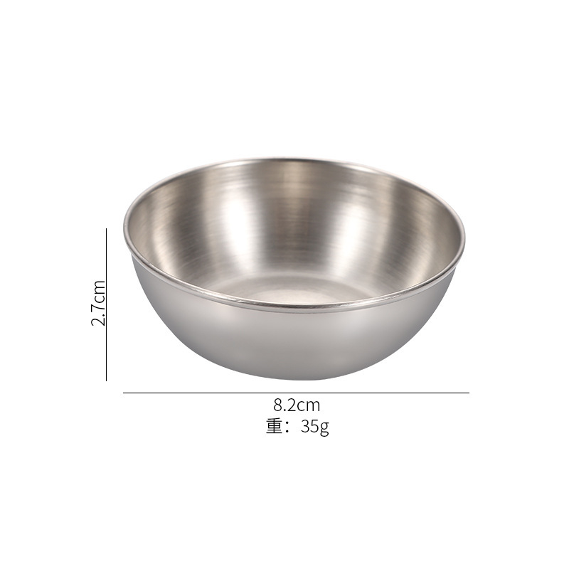 元のメーカーのステンレスのおかずの皿の調味料の皿の現物の家庭用の骨の皿の調味料の小皿の鍋の調味料の皿|undefined
