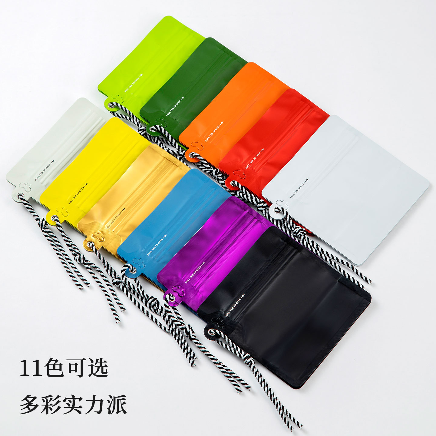 Bolsa de té creativa de ocho lados con cierre hermético y válvula unidireccional, bolsa de café con cordón autoportante, bolsa de embalaje para regalo.