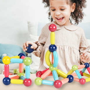 Variety of Magnetic Stick Pieces for Boys and Girls 2 Years Old Baby Intelligence Puzzle 6 Kidsren's Educational Building Blocks Assembly Toy Magnet