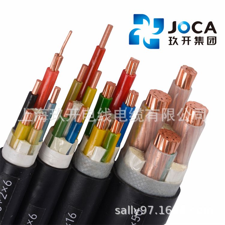 玖开集团群丰品牌现货铜芯钢带动力电缆阻燃YJV22 3*120+2*70山东