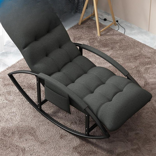 Rocking chair lounge chair balcony home use leisure Nordic style rocking chair adult bedroom lazy sofa living room nap chair