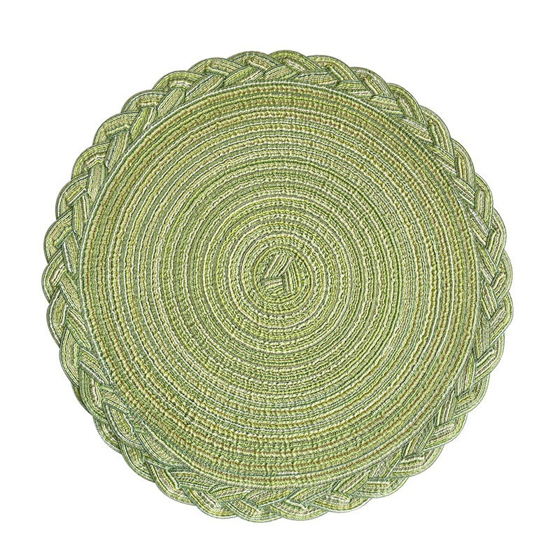 4 piezas de encaje de cáñamo-verde