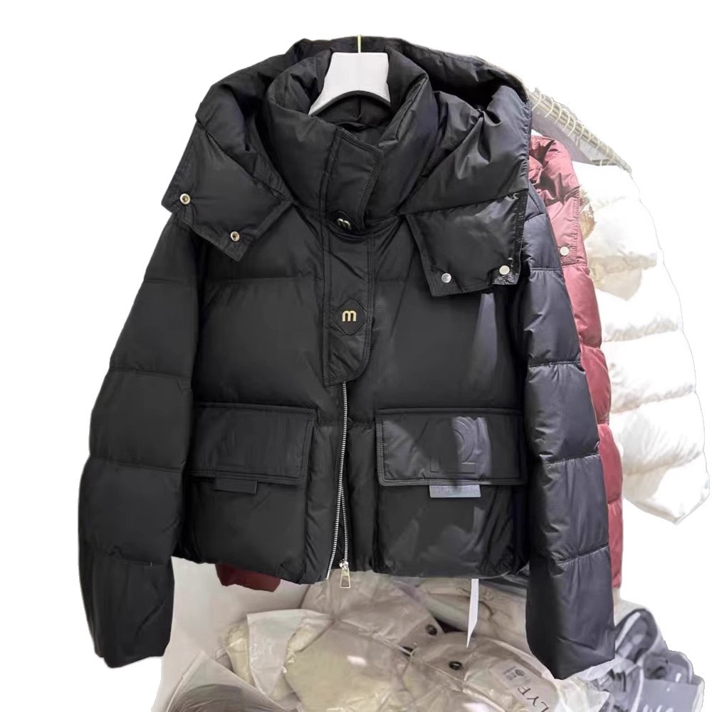 Capa de algodón para mujeres 2025 invierno Europa y Estados Unidos estudiantes nuevos chaquetas de algodón chaqueta de algodón suelta chaqueta de algodón de color sólido calentamiento image 5