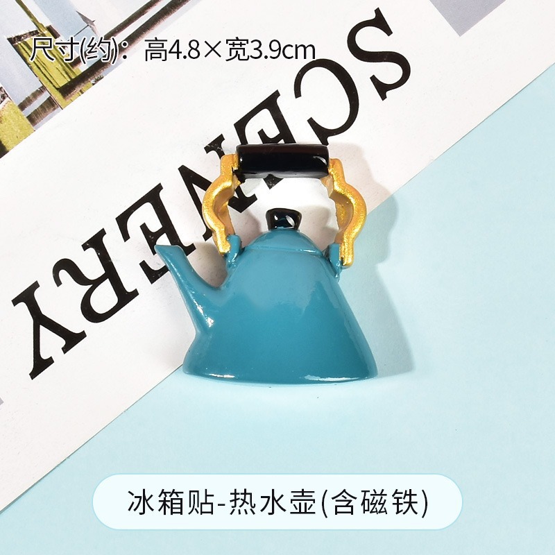 Fridge magnet, teapot