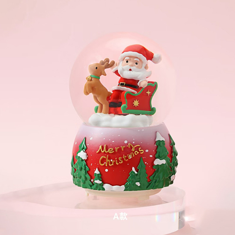 Nuevos regalos de Navidad luminosos bolas de cristal de nieve de agua decoraciones de Navidad al por mayor transfronterizas regalos para niños