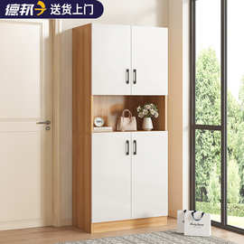 实木鞋柜一体柜家用入户大容量玄关柜现代简约客厅隔断柜间厅柜子