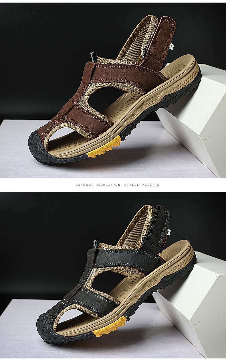 Hélio Leather Sandals Image 10